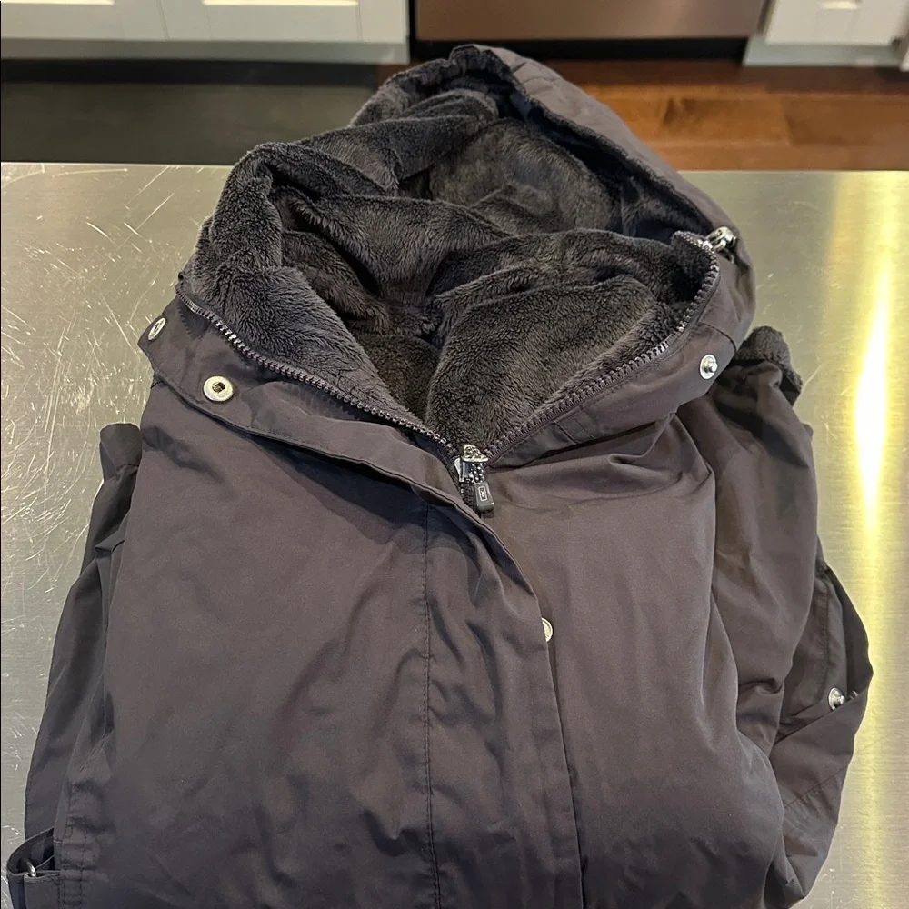 Cozy Dark Gray Fleece Jacket - Picture 2 of 6